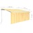 Toldo Retrátil Manual com Estore 3,5x2,5 M Amarelo e Branco