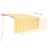 Toldo Retrátil Automático com Estore 3,5x2,5 M Amarelo e Branco