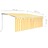 Toldo Retrátil Manual com Estore/led 4,5x3 M Amarelo e Branco