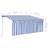 Toldo Autom. C/ Estore/led/sensor Vento 3,5x2,5m Azul/branco