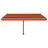 Toldo Retrátil Manual Independente 450x350cm Laranja e Castanho