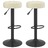 Bancos de Bar 2 pcs Veludo Creme