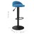 Bancos de Bar 2 pcs Veludo Azul