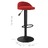 Bancos de Bar 2 pcs Veludo Vermelho Tinto