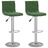 Bancos de Bar 2 pcs Veludo Verde-escuro