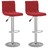 Bancos de Bar 2 pcs Veludo Vermelho Tinto