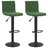 Bancos de Bar 2 pcs Veludo Verde-escuro