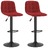 Bancos de Bar 2 pcs Veludo Vermelho Tinto