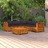 Conjunto Lounge de Jardim C/ Almofadões Acácia Maciça 6 pcs