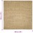 Tapete Sisal Natural 100x100 cm