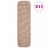 Tapetes de Escada 15 pcs 75x20 cm Antiderrapantes Bege