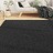 Tapete Shaggy de pelo Alto 80x150 cm Preto