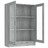 Vitrine 82,5x30,5x115 cm Derivados de Madeira Cinzento Sonoma