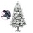 árvore de Natal C/ Flocos de Neve LED e Pinhas 195 cm Pvc e Pe