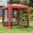 Tenda P/ Festas C/ 4 Paredes Laterais Rede 2x2 M Pead Vermelho