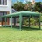 Tenda P/ Festas C/ 8 Paredes Laterais em Rede 3x9 M Pead Verde