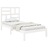 Estrutura Cama Pequena Solteiro 75x190 cm Madeira Maciço Branco