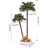 Palmeira Artificial Dupla com Leds 90cm/150cm