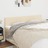 Cabeceira de Cama 2 pcs Tecido 100x5x78/88 cm Creme