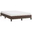 Estrutura de Cama 120x200 cm Couro Artificial Castanho