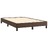 Estrutura de Cama 120x200 cm Couro Artificial Castanho