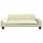 Cama para Cães 90x53x30 cm Couro Artificial Cor Creme