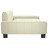 Cama para Cães 90x53x30 cm Couro Artificial Cor Creme