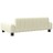 Cama para Cães 90x53x30 cm Couro Artificial Cor Creme