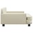 Cama para Cães 90x53x30 cm Couro Artificial Cor Creme