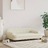 Cama para Cães 90x53x30 cm Couro Artificial Cor Creme