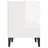 Mesa de Cabeceira 40x35x50 cm Branco Brilhante