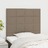 Cabeceira Cama 2 pcs Tecido 90x5x78/88 cm Cinzento-acastanhado