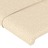 Cabeceira de Cama 2 pcs Tecido 100x5x78/88 cm Creme