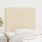 Cabeceira de Cama 2 pcs Tecido 100x5x78/88 cm Creme