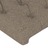 Cabeceira Cama 4 pcs Tecido 100x7x78/88 cm Cinzento-acastanhado