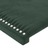 Cabeceira de Cama C/ Abas Veludo 83x23x78/88cm Verde-escuro