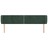 Cabeceira de Cama C/ Abas Veludo 203x23x78/88cm Verde-escuro