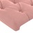 Cabeceira de Cama C/ Abas Veludo 183x23x78/88 cm Rosa