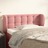 Cabeceira de Cama C/ Abas Veludo 83x23x78/88 cm Rosa