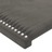 Cabeceira Cama C/ Abas Veludo 93x23x118/128 cm Cinzento-escuro