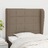 Cabeceira Cama C/ Abas Tecido 93x23x118/128cm Cinza-acastanhado