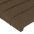 Cabeceira Cama C/ Abas Tecido 147x23x118/128 cm Castanho-escuro