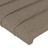 Cabeceira Cama Abas Tecido 147x23x118/128 cm Cinza-acastanhado