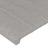 Cabeceira Cama C/ Abas Tecido 163x23x118/128 cm Cinzento-claro