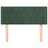 Cabeceira de Cama C/ Abas Veludo 83x16x78/88 cm Verde-escuro