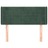 Cabeceira de Cama C/ Abas Veludo 83x16x78/88 cm Verde-escuro