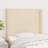 Cabeceira de Cama C/ Abas Tecido 83x16x118/128 cm Creme