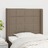 Cabeceira Cama C/ Abas Tecido 93x16x118/128cm Cinza-acastanhado