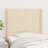 Cabeceira de Cama C/ Abas Tecido 103x16x118/128 cm Creme