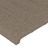 Cabeceira Cama Abas Tecido 183x16x118/128 cm Cinza-acastanhado